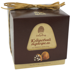 Набор конфет Сибирский кедр Кедровый трюфель из темного шоколада 120 г (фото modal nav 1)