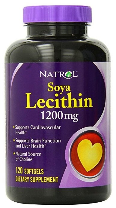 Антиоксидант Natrol Lecithin 1200 mg (120 капсул) (фото modal 4)