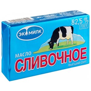 Экомилк Масло сливочное 82.5%, 180 г (фото modal nav 1)