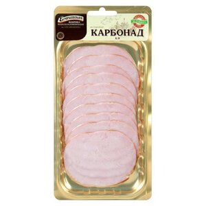 Егорьевская колбасно-гастрономическая фабрика Карбонад копчено-вареный свиной нарезка 115 г (фото modal nav 1)