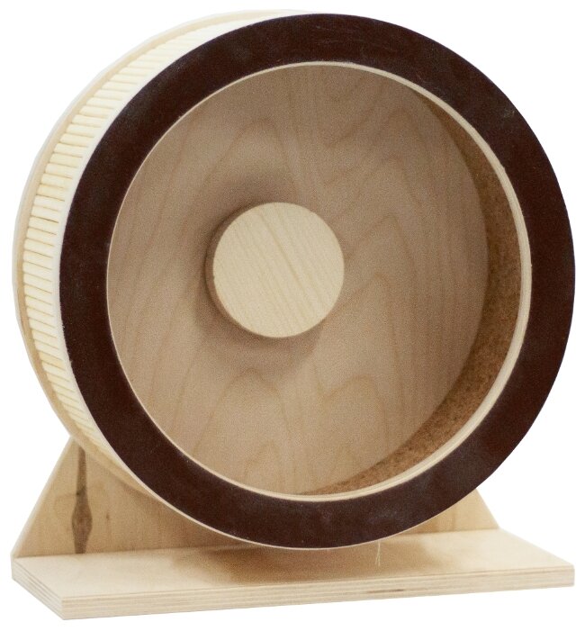 Игрушка для грызунов DoradoWooD Беговое колесо деревянное 27.5 см (фото modal 1)