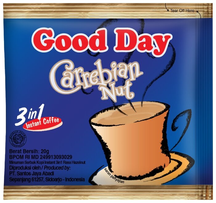 Растворимый кофе Good Day Карибский орех, в пакетиках (фото modal 1)