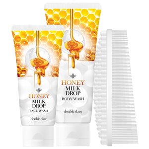 Набор Double Dare Honey milk drop face & body wash with white I.M. Buddy (фото modal nav 1)