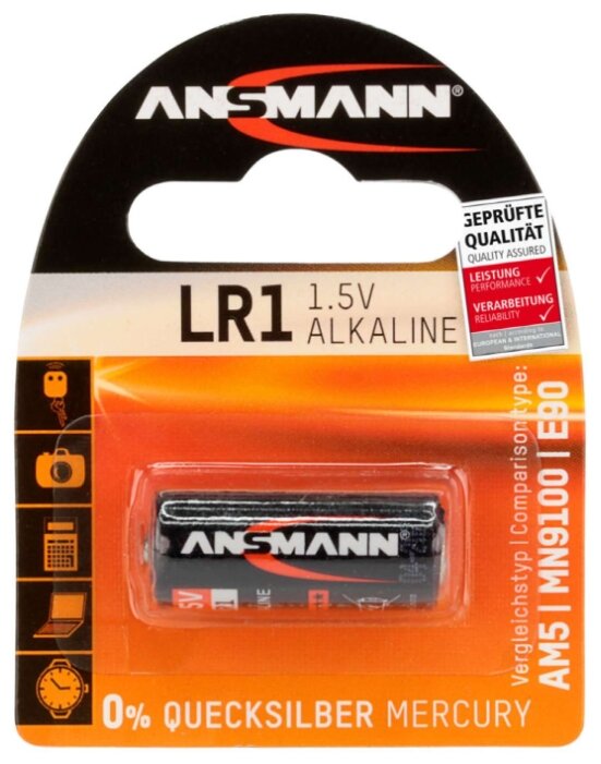 Батарейка ANSMANN LR1 (фото modal 2)