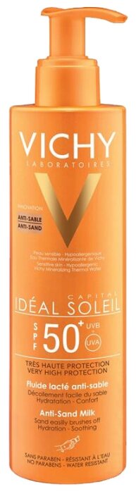 Vichy Capital Ideal Soleil набор минерализирующая термальная вода и молочко Анти-песок SPF 50 (фото modal 2)