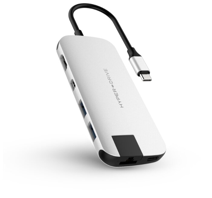 USB-концентратор HyperDrive Slim 8-in-1 USB-C Hub (HD247B), разъемов: 3 (фото modal 1)