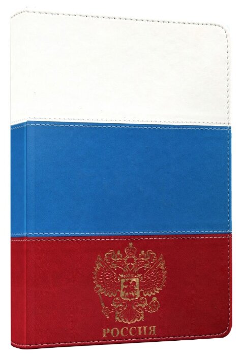 Ежедневник Collezione Флаг и герб России-2 недатированный, искусственная кожа, А5, 160 листов (фото modal 1)