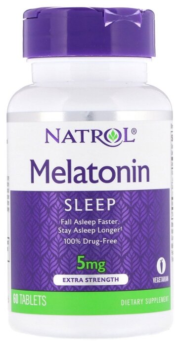 Мелатонин Natrol Melatonin 5 mg (60 таблеток) (фото modal 1)