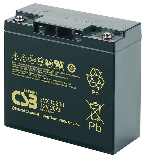 Аккумуляторная батарея CSB EVX 12200 20 А·ч (фото modal 1)