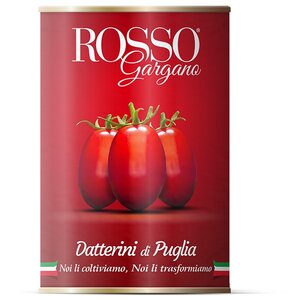 Томаты Даттерини целые в собственном соку Rosso Gargano жестяная банка 400 г (фото modal nav 1)
