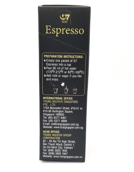 Растворимый кофе Trung Nguyen G7 Espresso Instant Coffee, в стиках (фото modal 3)