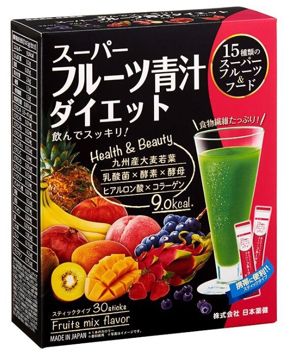 Смесь для напитка Nihon-yakken Аодзиру 15 фруктов+коллаген 3 г (фото modal 1)