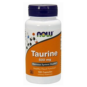 Аминокислота NOW Taurine 500 mg (100 капсул) (фото modal nav 1)