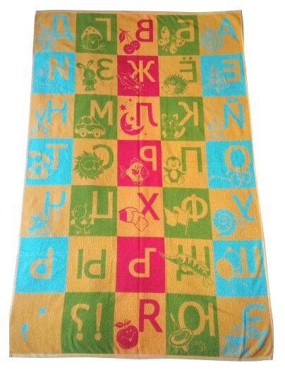 Простыня Речицкий текстиль махровая Алфавит 104 х 160 см (фото modal 2)