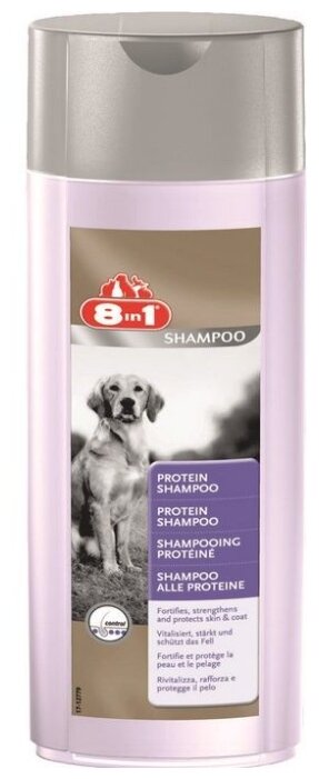 Шампунь 8 In 1 Protein Shampoo протеиновый для собак 250 мл (фото modal 1)