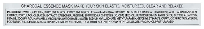MIJIN Cosmetics тканевая маска Charcoal Essence с древесным углем (фото modal 3)