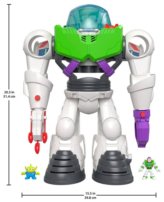 Интерактивная игрушка робот-трансформер Imaginext История игрушек Базз Лайтер GBG65 (фото modal 24)
