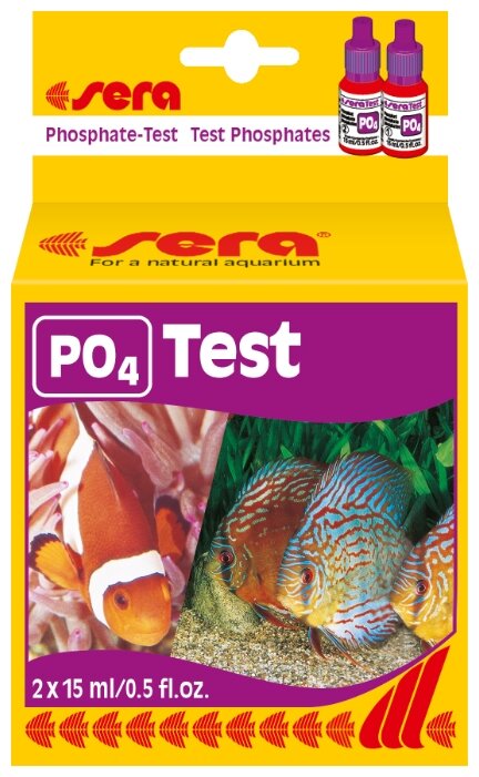 Sera PO4-Test тесты для аквариумной воды (фото modal 1)