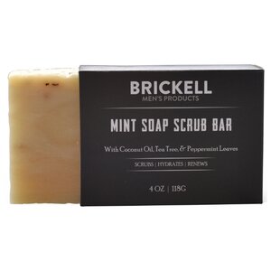 Мыло-скраб кусковое Brickell Mint Soap Scrub Bar for Men (фото modal nav 1)