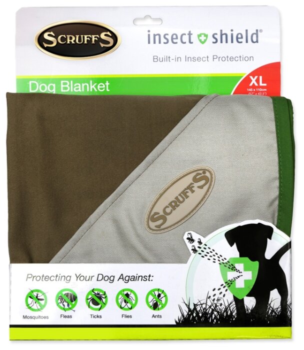 Подстилка-плед для собак Scruffs Insect Shield Blanket XL 145х110 см (фото modal 2)
