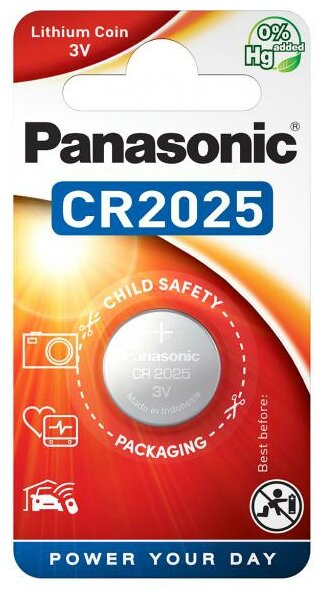 Батарейка Panasonic Lithium Coin CR2025 (фото modal 2)
