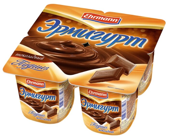 Пудинг Ehrmann Эрмигурт Шоколадный 3.2%, 100 г (фото modal 2)