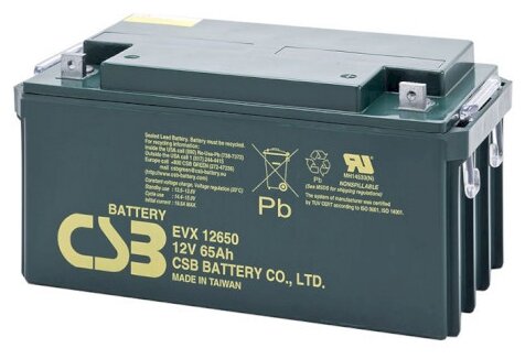 Аккумуляторная батарея CSB EVX 12650 65 А·ч (фото modal 1)