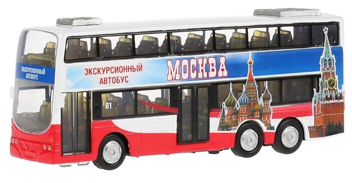 Автобус ТЕХНОПАРК двухэтажный экскурсионный Москва (CT10-054-2) 16 см (фото modal 2)