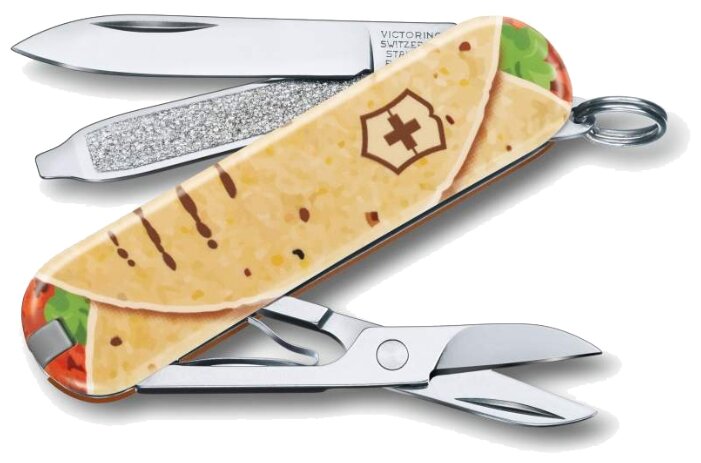 Нож многофункциональный VICTORINOX Classic LE 2019 Mexican Tacos (7 функций) с чехлом (фото modal 4)