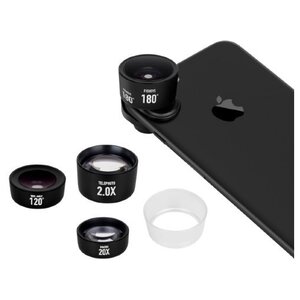 Набор объективов MOMAX X-Lens Pro 4 in 1 Premium Lens Kit (фото modal nav 1)