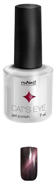 Гель-лак Runail Cat's eye серебристый блик, 7 мл (фото modal 3)