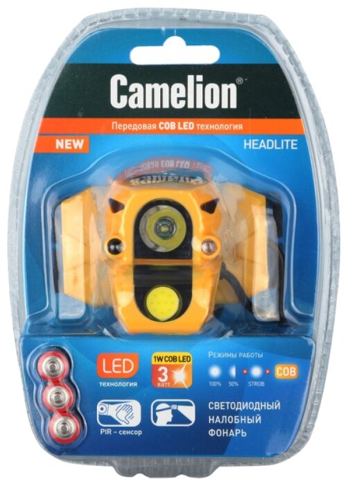 Налобный фонарь Camelion LED5376 (фото modal 2)