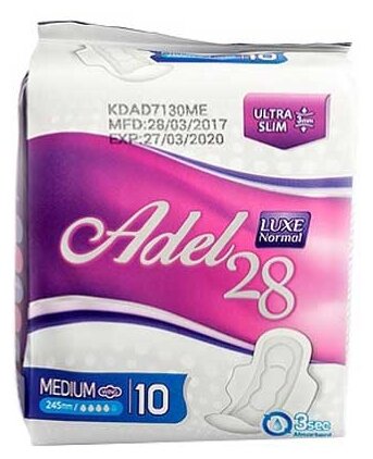 Adel 28 прокладки Women's sanitary napkins Luxe Normal Medium (фото modal 1)