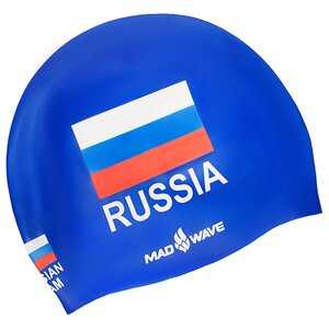 Шапочка для плавания MAD WAVE Print Russian Team (фото modal nav 6)