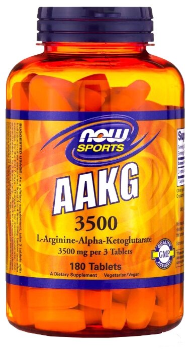 Аминокислотный комплекс NOW AAKG 3500 (180 таблеток) (фото modal 1)