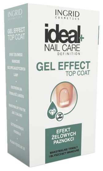 Верхнее покрытие Ingrid Cosmetics Gel Effect Top Coat 7 мл (фото modal 2)