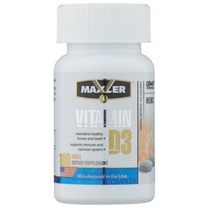 Минерально-витаминный комплекс Maxler Vitamin D3 (180 таблеток) (фото modal nav 1)