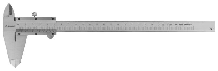 Нониусный штангенциркуль ЗУБР Эксперт 34512-200 200 мм, 0.05 мм (фото modal 1)