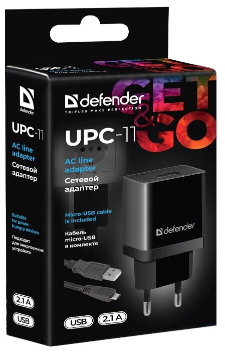 Сетевая зарядка Defender UPC-11 (фото modal 5)