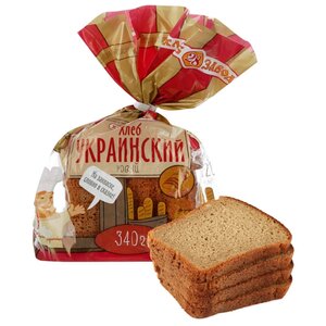 Хлебозавод №28 Хлеб Украинский Новый формовой пшенично-ржаной в нарезке 340 г (фото modal nav 1)