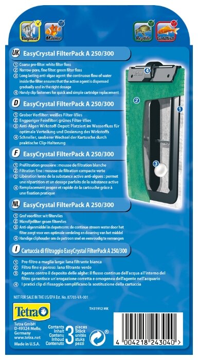 Tetra картриджи EasyCrystal FilterPack A 250/300 30-60л (фото modal 2)