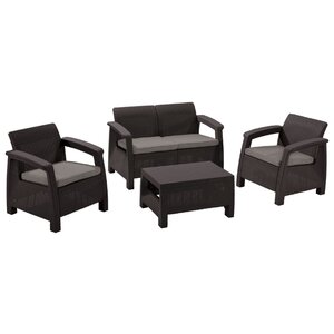 Комплект мебели Allibert Corfu set (диван, 2 кресла, стол) (фото modal nav 2)