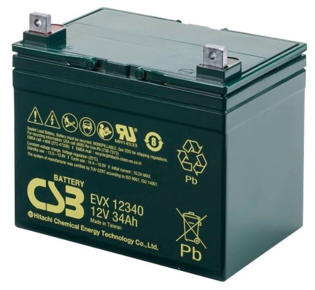 Аккумуляторная батарея CSB EVX 12340 34 А·ч (фото modal 1)