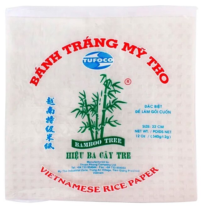 TUFOCO Рисовая бумага квадратная 