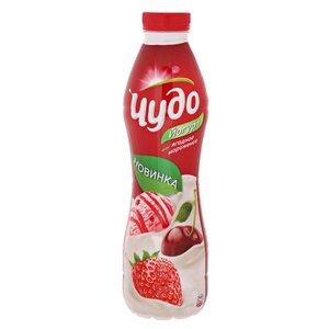 Питьевой йогурт Чудо ягодное мороженое 2.4%, 270 г (фото modal nav 1)