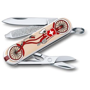 Нож многофункциональный VICTORINOX Classic LE 2015 Bicycle (7 функций) с чехлом (фото modal nav 1)