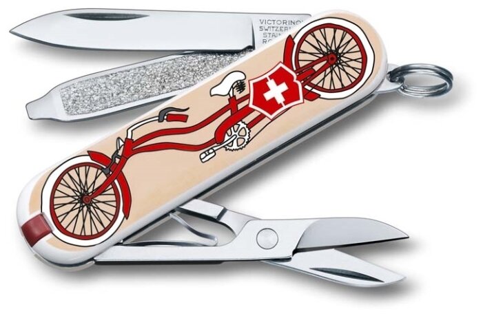 Нож многофункциональный VICTORINOX Classic LE 2015 Bicycle (7 функций) с чехлом (фото modal 1)