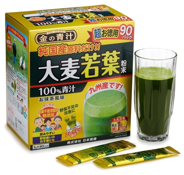 Смесь для напитка Nihon-yakken Аодзиру 100% сок ячменя 3 г (фото modal 2)