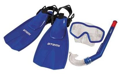Набор для плавания с ластами ATEMI 24200 размер 28-31 (фото modal 2)