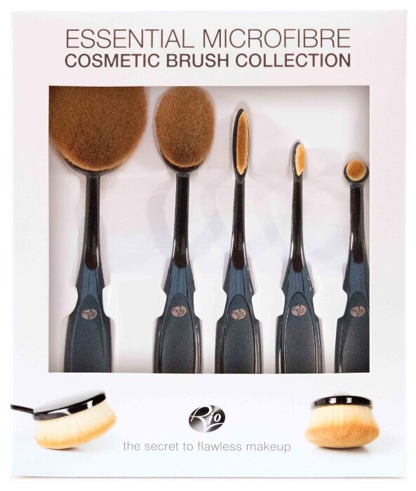 Набор кистей Rio Essential Microfibre Professional Oval Cosmetic Brush Collection, 5 шт. (фото modal 2)